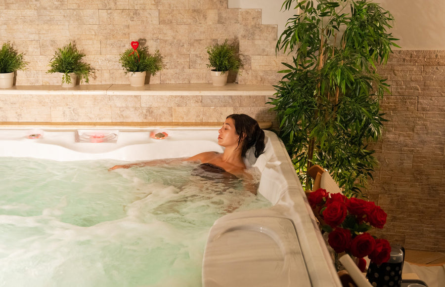 Relax nella jacuzzi della SPA privata